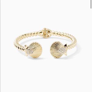 Lilly Pulizter Gold Shell Bangle